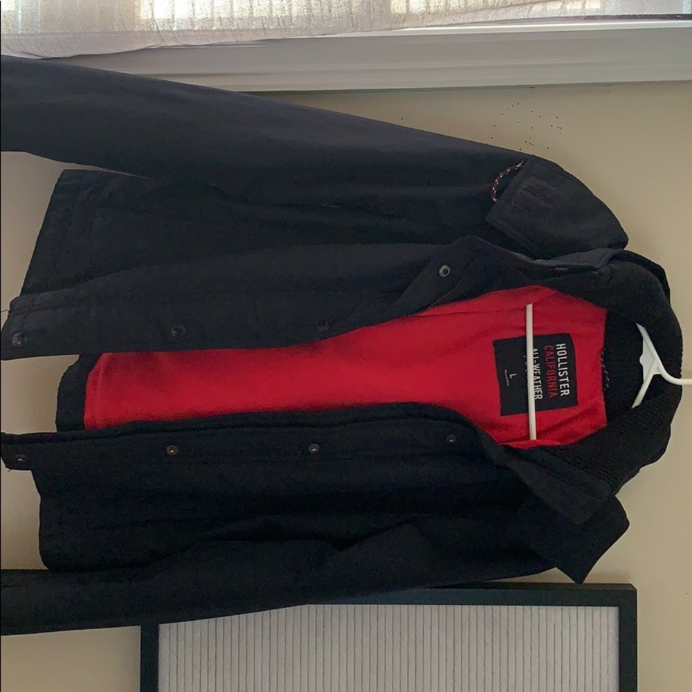 Hollister California All-weather jacket Navy blue.